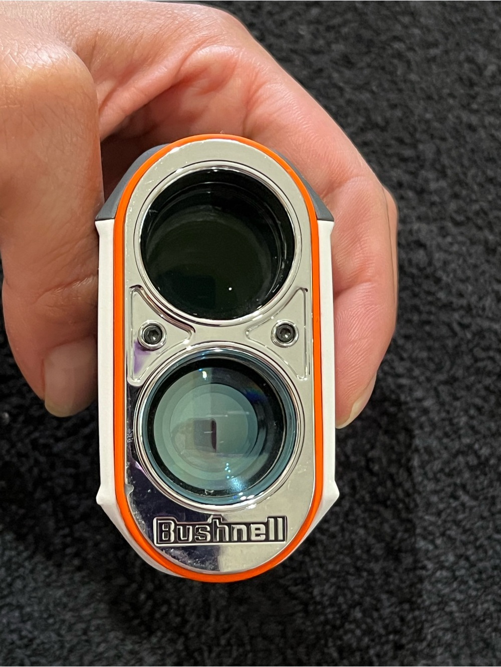 Bushnell Tour V6 Shift Rangefinder in Black/White with Orange Accents with Grip - Picture 10 of 13